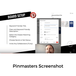 Pinmasters - Pinterest Marketing for Business Online Course CM