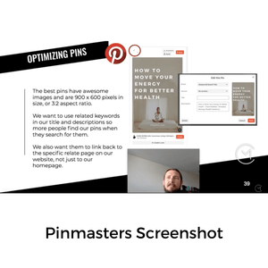 Pinmasters - Pinterest Marketing for Business Online Course CM